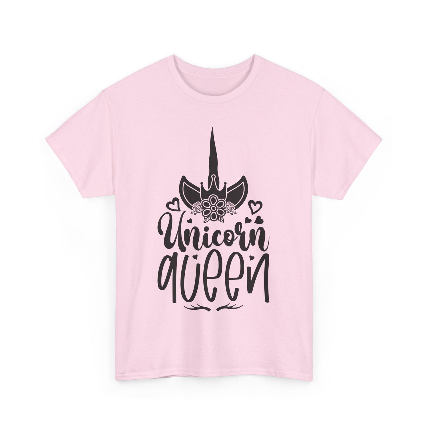 Unicorn Queen Unisex Heavy Cotton Tee - Fun and Playful Graphic T-Shirt for Unicorn Lovers