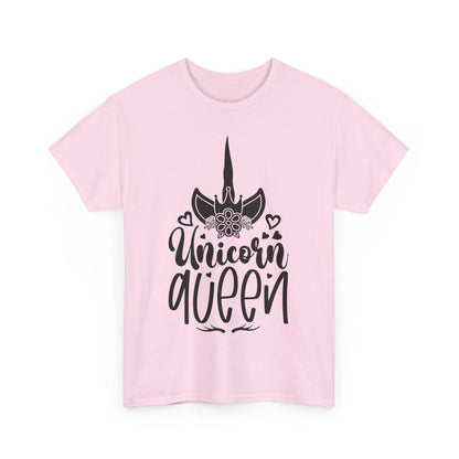 Unicorn Queen Unisex Heavy Cotton Tee - Fun and Playful Graphic T-Shirt for Unicorn Lovers