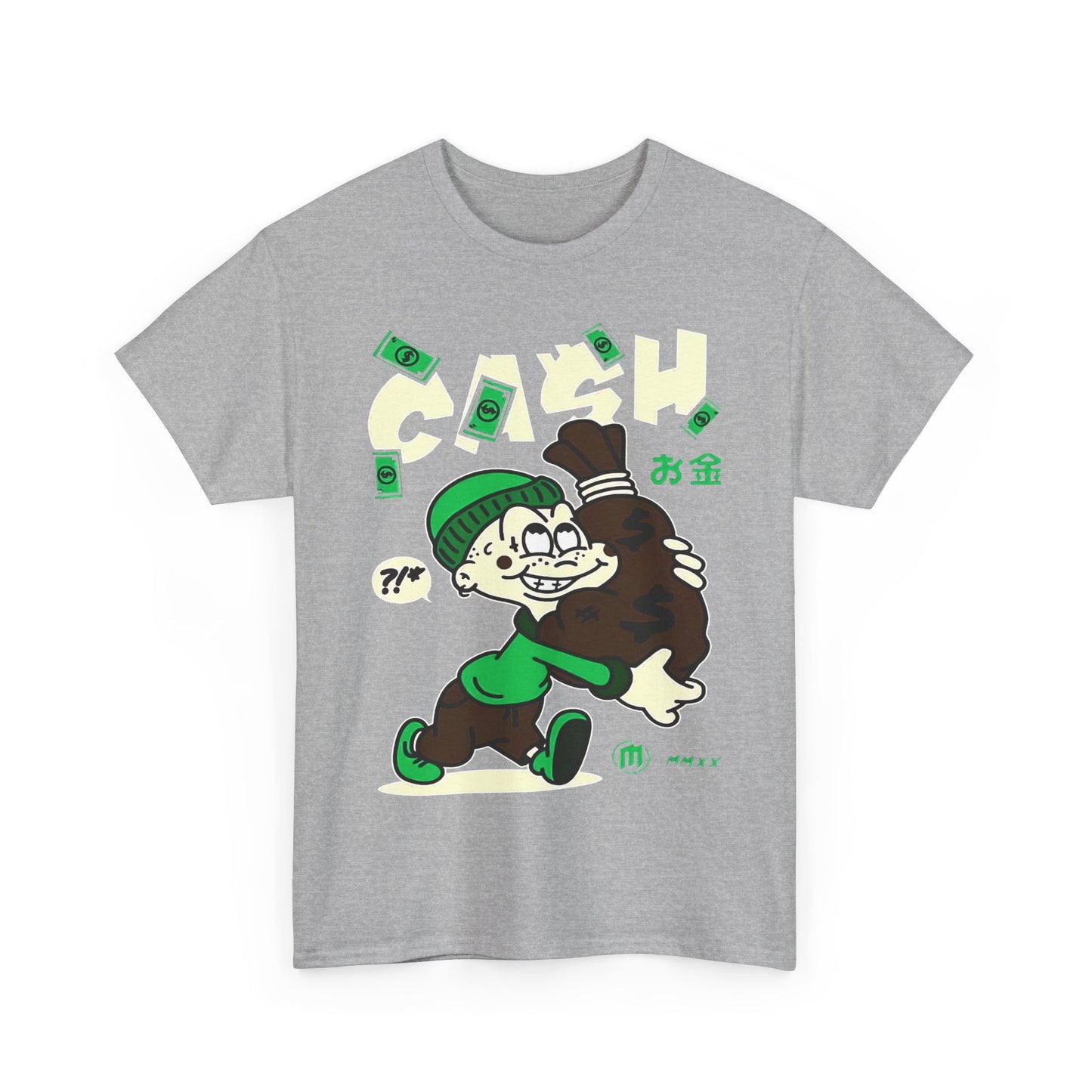 Cash Cartoon Unisex Heavy Cotton Tee - Streetwear Vibe