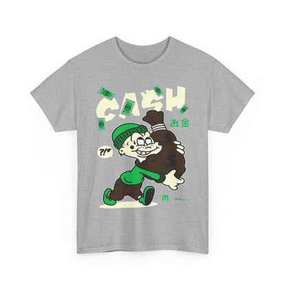Cash Cartoon Unisex Heavy Cotton Tee - Streetwear Vibe