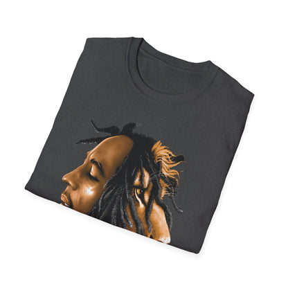 Rasta Lion Unisex Softstyle T-Shirt - Reggae Vibes Inspired Apparel