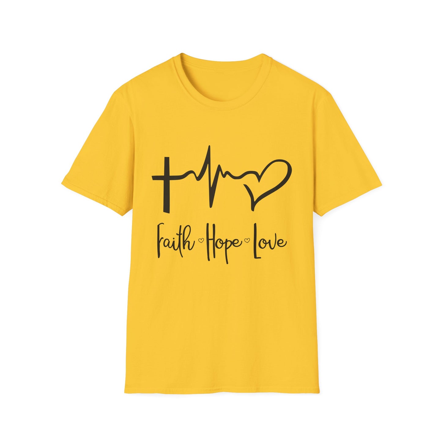 Faith Hope Love Unisex T-Shirt - Inspirational Graphic Tee for Everyday Wear
