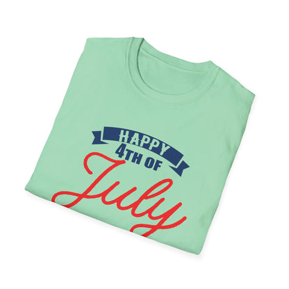 Happy 4th of July Unisex T-Shirt, Independence Day Tee, Summer Celebration Shirt, Patriotic Apparel, Casual Festival Wear
