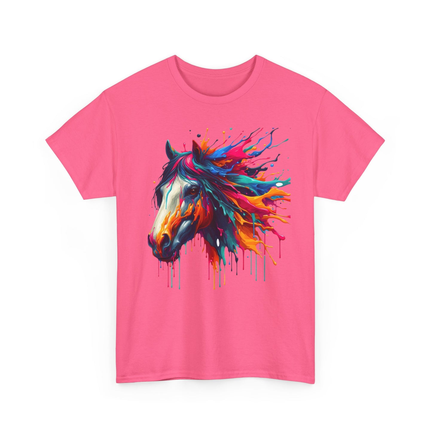 Vibrant Horse Art Unisex Heavy Cotton Tee