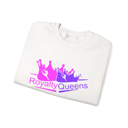 Royalty Queens Crewneck Sweatshirt — Pink & Purple Crown Graphic