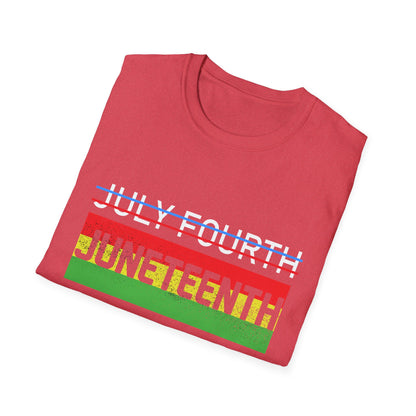 Juneteenth and July Fourth Celebration T-Shirt, Unisex Tee for Summer, Events, Independence Day, African American Heritage