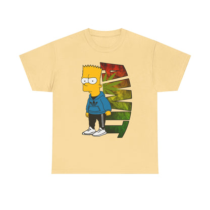 Unisex Heavy Cotton Tee - Bart Simpson Graffiti Style