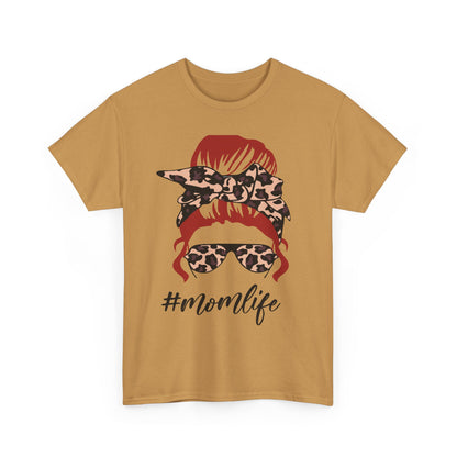 #Momlife Unisex Heavy Cotton Tee - Stylish & Comfortable T-Shirt for Moms