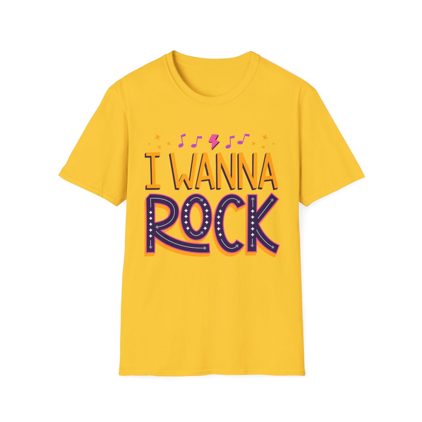 Rock the Day Unisex Softstyle T-Shirt - Music Lover Gift, Concert T-Shirt, Statement Tee, Fun Casual Wear, Rock Music Apparel