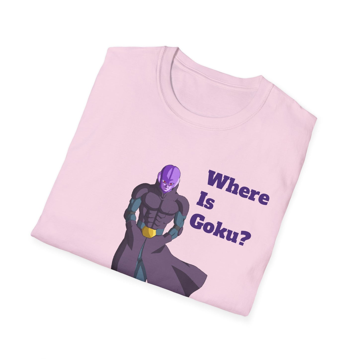 Where Is Goku? Unisex Softstyle T-Shirt for Anime Fans