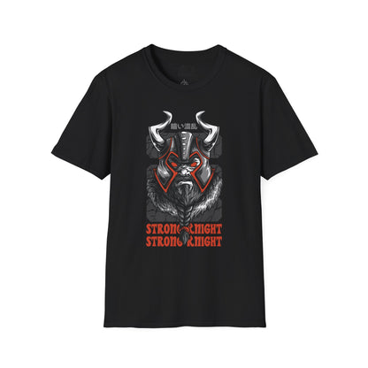 Bold Knight Graphic Tee, Unisex Softstyle T-Shirt, Strength Apparel, Casual Wear, Unique Gift, Core Style