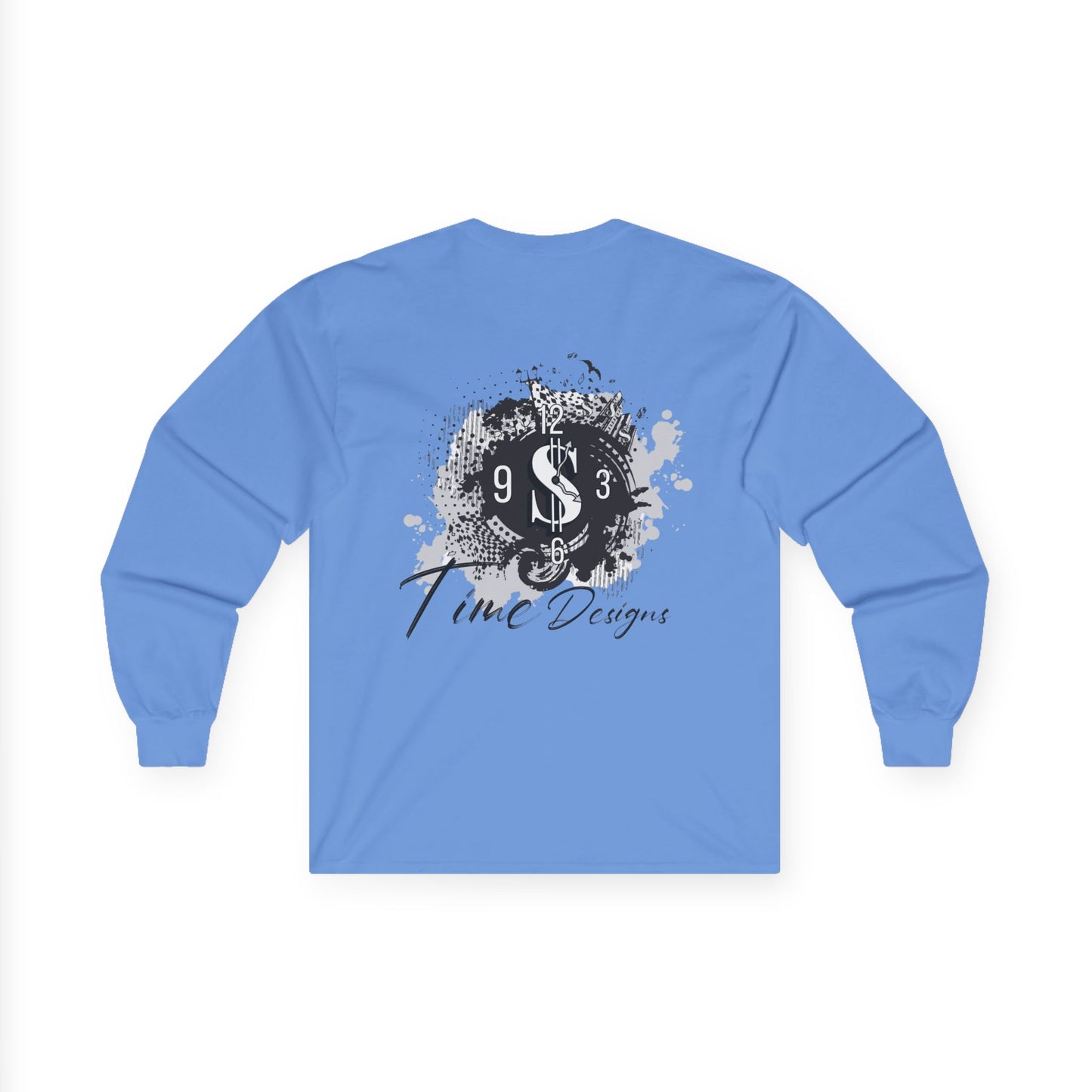 Artistic Unisex Long Sleeve Tee with Unique Design