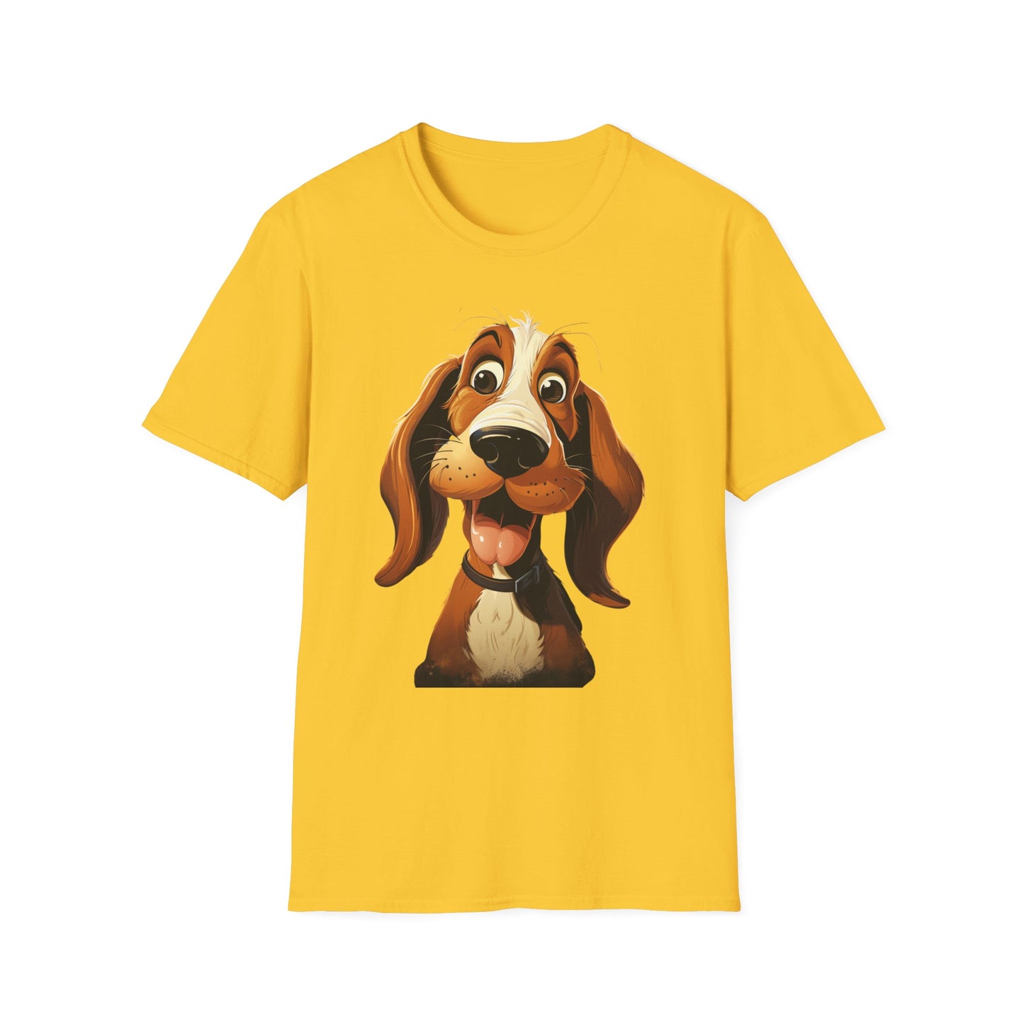 Playful Dog Graphic T-Shirt - Unisex Softstyle Tee for Dog Lovers