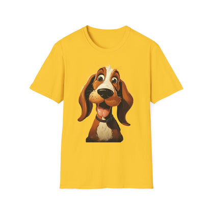 Playful Dog Graphic T-Shirt - Unisex Softstyle Tee for Dog Lovers