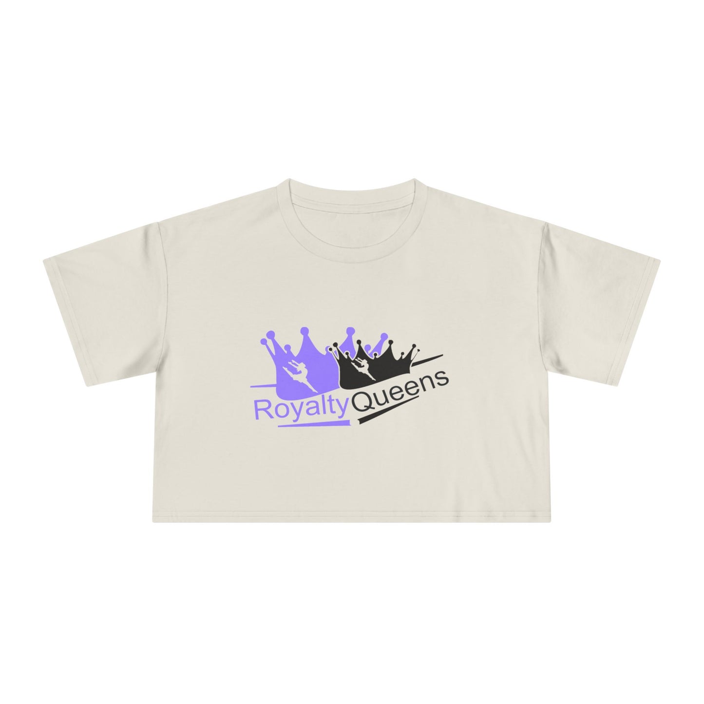 Royalty Queens Women's Crop Tee - Empowerment Top, Casual Wear, Birthday Gift, Summer Fashion, Confidence Boost