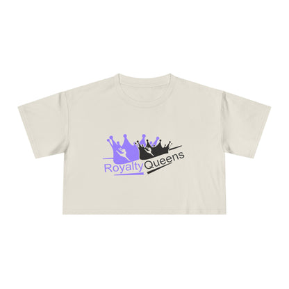 Royalty Queens Women's Crop Tee - Empowerment Top, Casual Wear, Birthday Gift, Summer Fashion, Confidence Boost