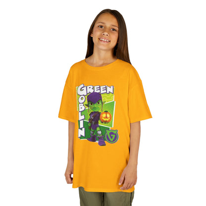 Kids Green Goblin Tee - Fun Halloween T-Shirt for Kids