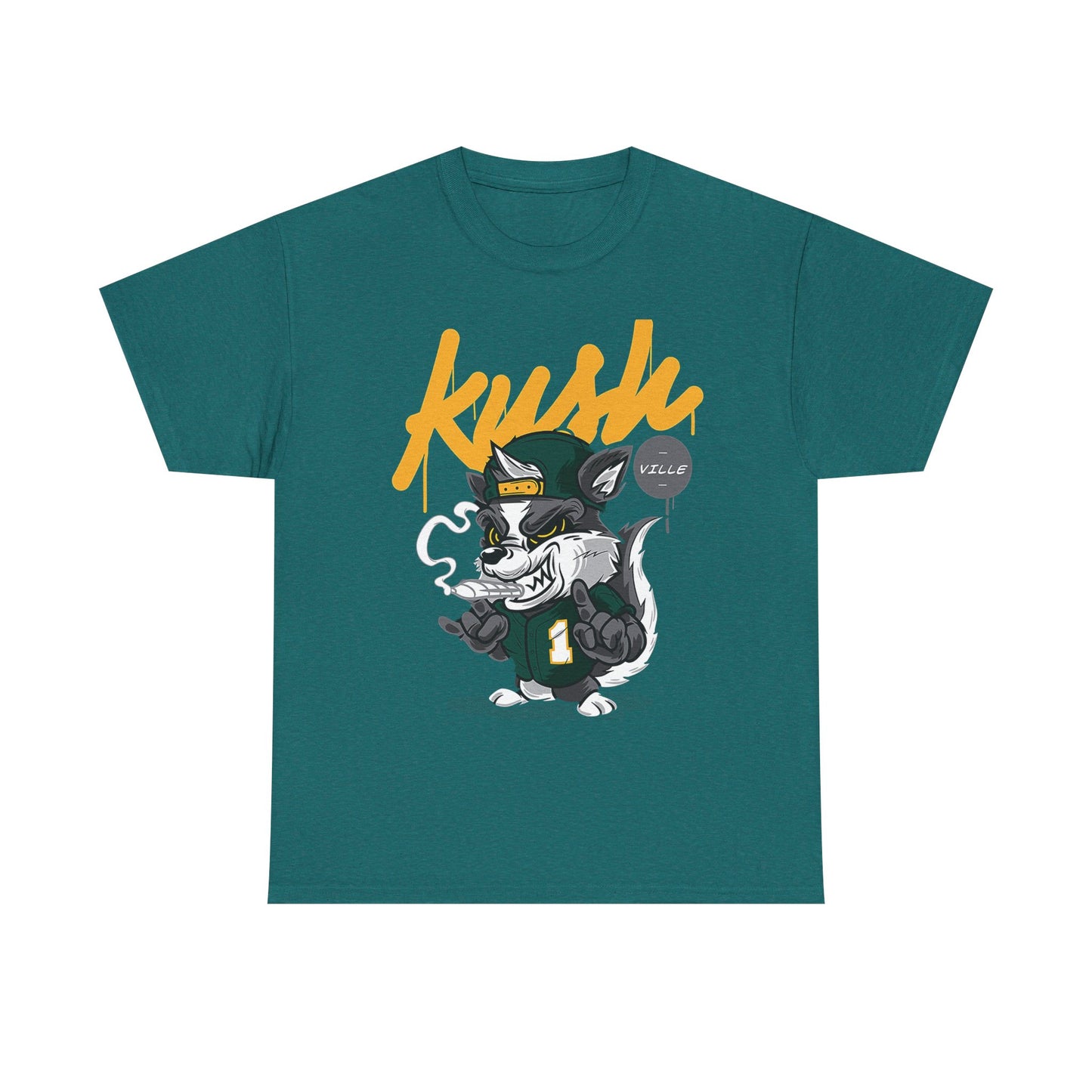 Kush Vibe Unisex Heavy Cotton Tee - Trendy Streetwear Graphic T-Shirt