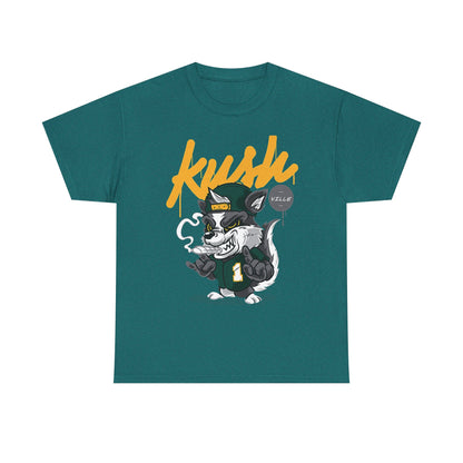 Kush Vibe Unisex Heavy Cotton Tee - Trendy Streetwear Graphic T-Shirt