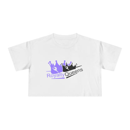 Royalty Queens Women's Crop Tee - Empowerment Top, Casual Wear, Birthday Gift, Summer Fashion, Confidence Boost