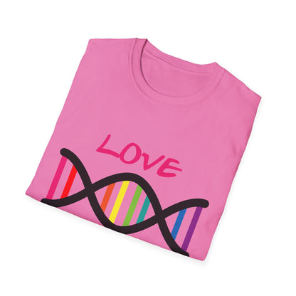 Love Yourself LGBTQ+ Pride T-Shirt, Unisex Rainbow Tee, Softstyle Shirt for Self-Care, Supportive Gift for Friends, Perfect for Pride Month