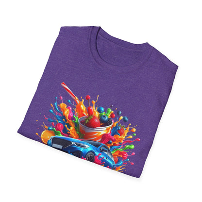 Colorful Drip Art Unisex Softstyle T-Shirt