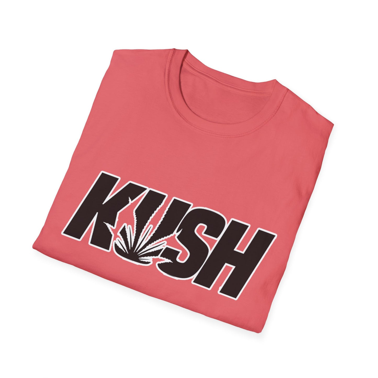 KUSH Graphic Unisex Softstyle T-Shirt - Cool Cannabis Vibe