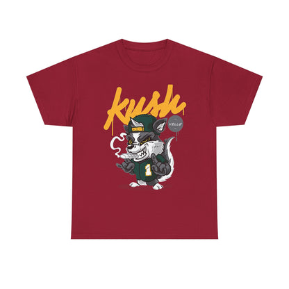 Kush Vibe Unisex Heavy Cotton Tee - Trendy Streetwear Graphic T-Shirt