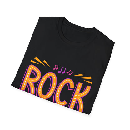 Rock Not Dead Unisex Softstyle T-Shirt | Music Lover Gift, Concert Apparel, Graphic Tee, Casual Wear, Festival Outfit