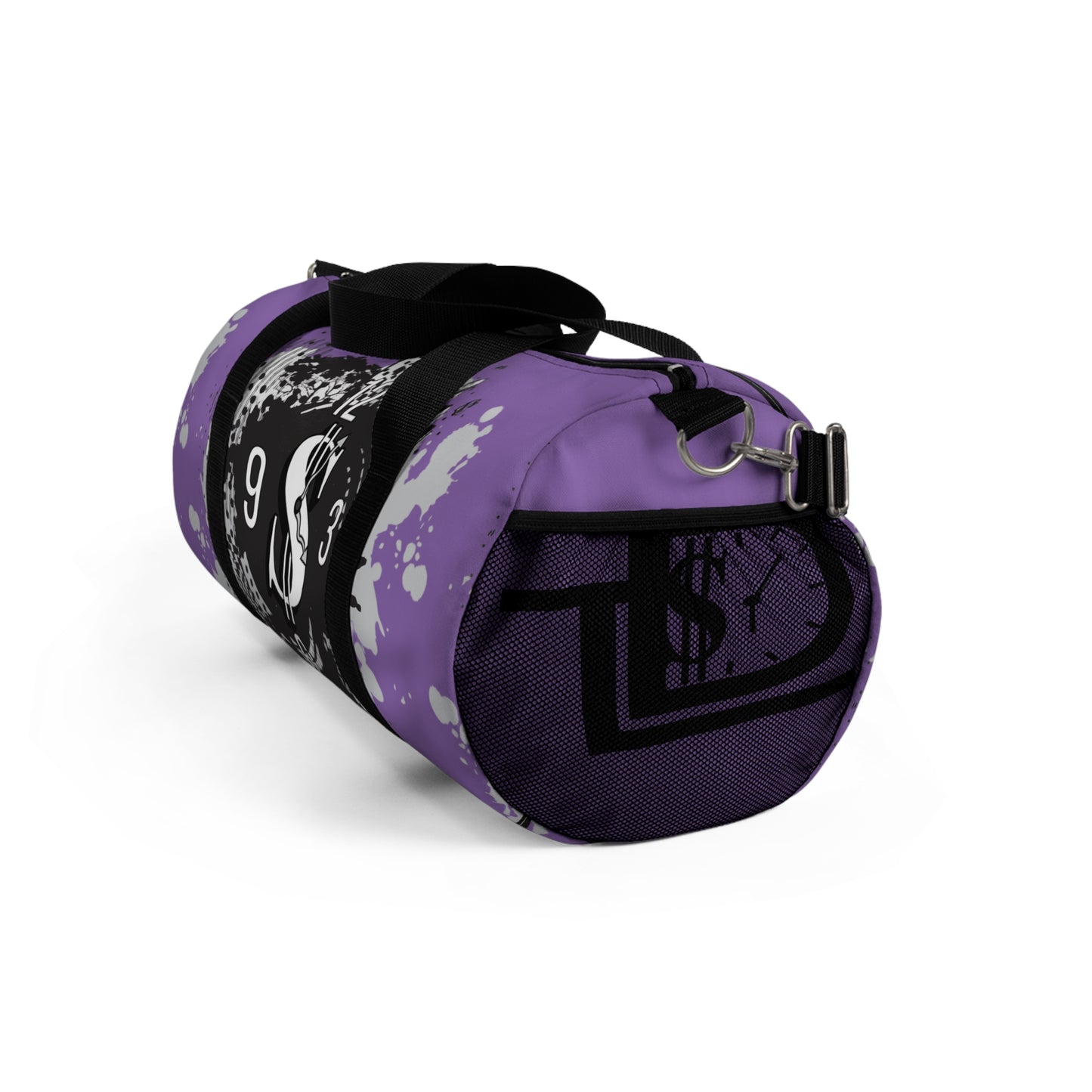 Stylish Purple Duffel Bag, Gym Bag, Overnight Bag, Weekender Bag, Travel Bag, Motivational Gift