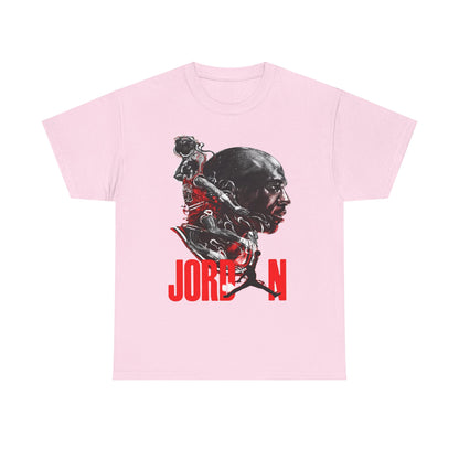 Jordan Inspired Unisex Heavy Cotton Tee - Retro Style Graphic Shirt