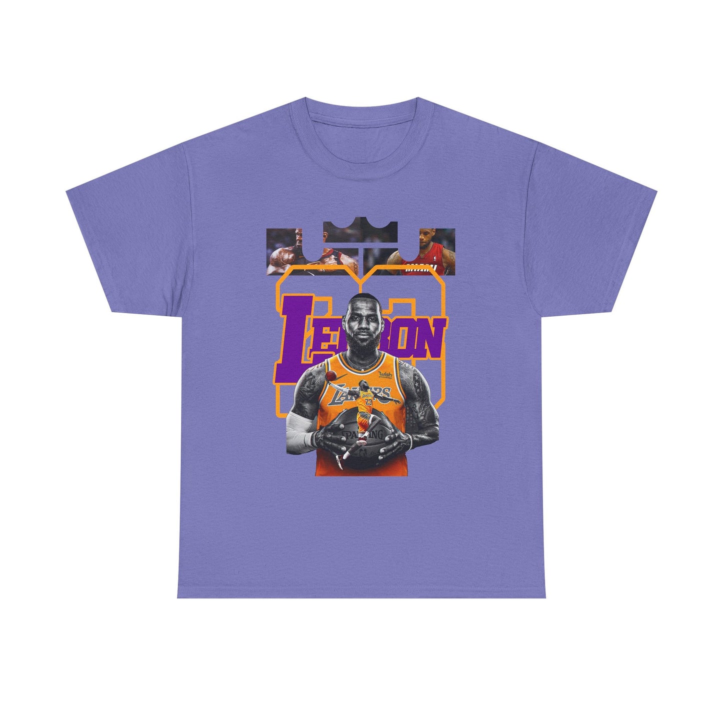 LeBron James Unisex Heavy Cotton Tee - Basketball Fan Apparel