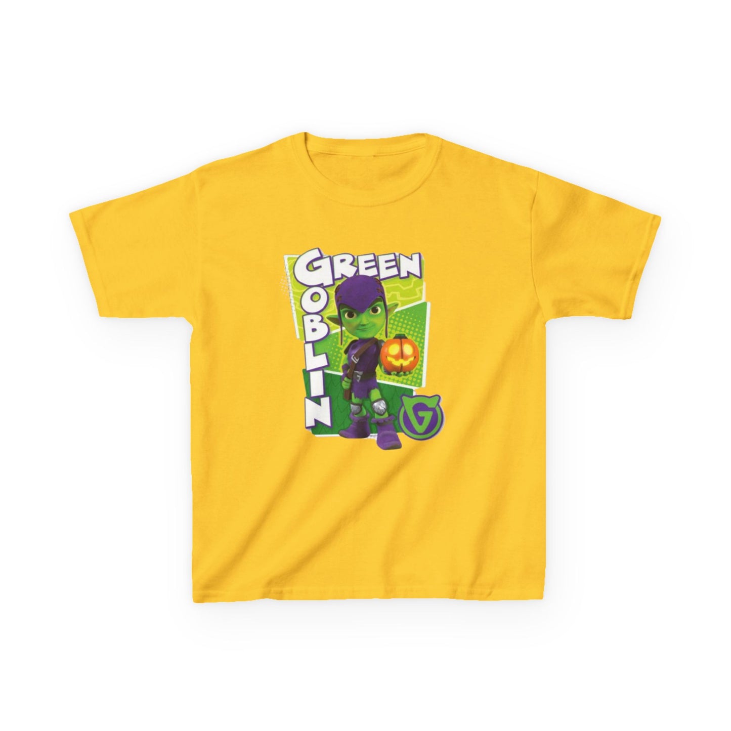 Kids Green Goblin Tee - Fun Halloween T-Shirt for Kids