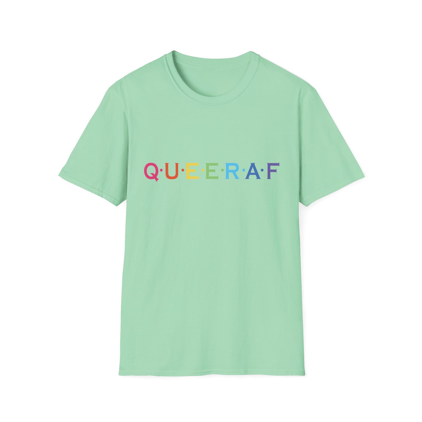 Pride-Inspired Unisex T-Shirt - QUEERAF Graphic Tee for LGBTQ+ Celebrations, Everyday Wear, Gift for Supporters, Inclusive Fashion