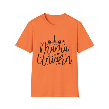 Mama Unicorn Unisex Softstyle T-Shirt – Perfect Gift for Moms, Magical Occasions & Everyday Wear