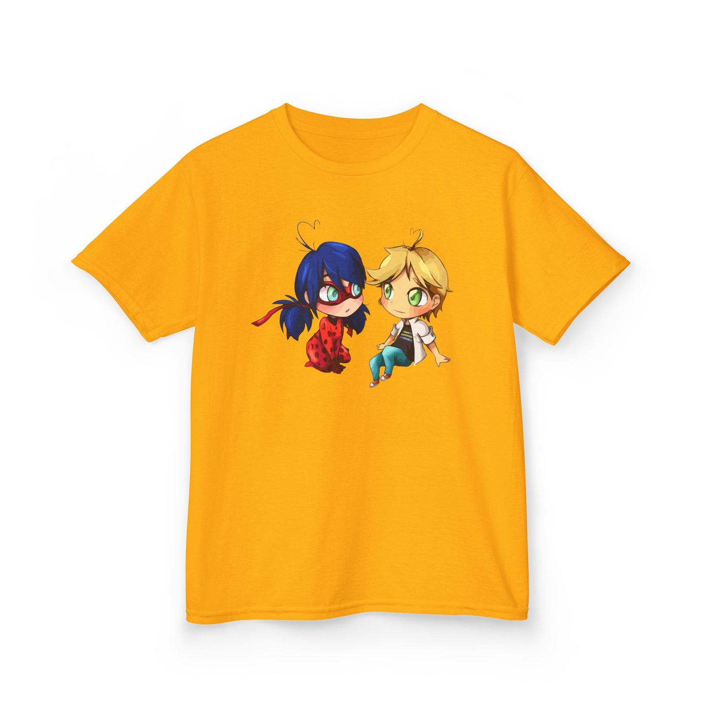 Kids Cute Chibi Characters Tee, Lightweight T-Shirt for Playtime, Gifts for Boys & Girls, Cartoon Lover Apparel, Birthday Outfit