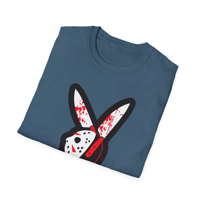 Slayboy Graphic Tee, Unisex Softstyle T-Shirt for Horror Fans, Cosplay Outfit, Halloween Costume, Casual Streetwear