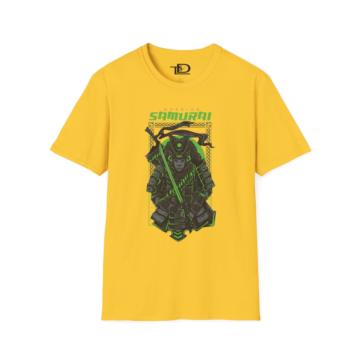 Samurai Graphic Tee, Unisex Softstyle T-Shirt, Anime Casual Wear, Gift for Gamers, Streetwear Fashion, Perfect for Conventions