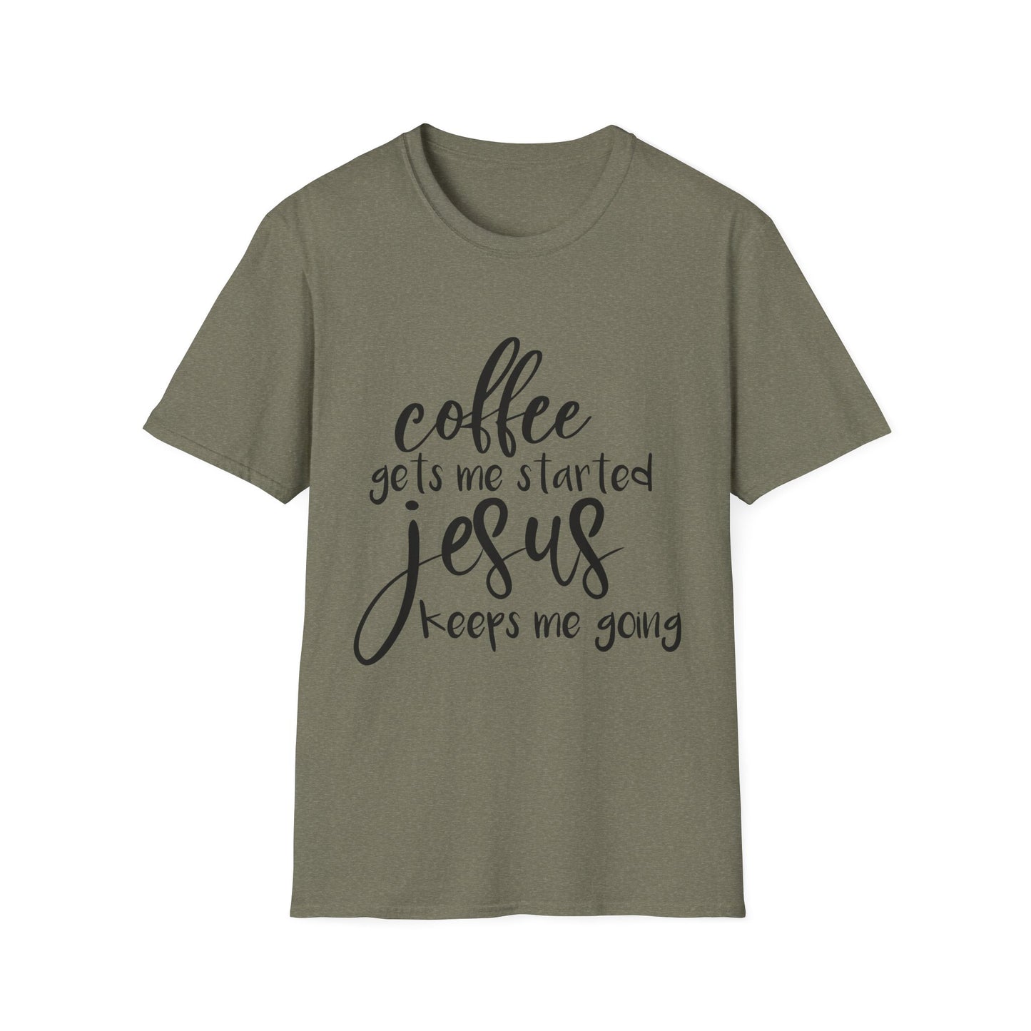 Coffee & Jesus Unisex Softstyle T-Shirt - Inspirational Christian Tee