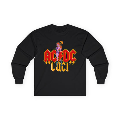 AC/DC Luci Long Sleeve Tee — Retro Rock Band Graphic Shirt