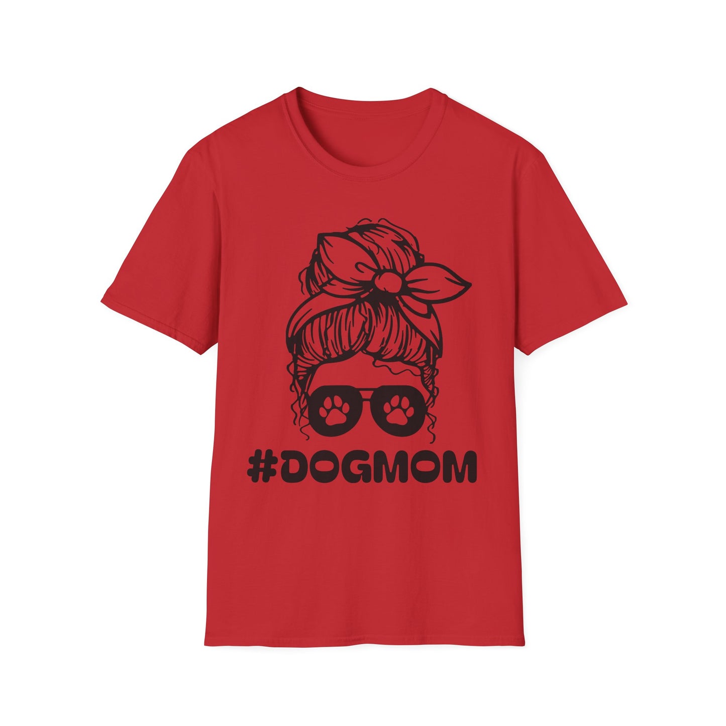 #DogMom Unisex Softstyle T-Shirt - Perfect Gift for Pet Lovers