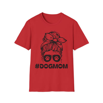 #DogMom Unisex Softstyle T-Shirt - Perfect Gift for Pet Lovers