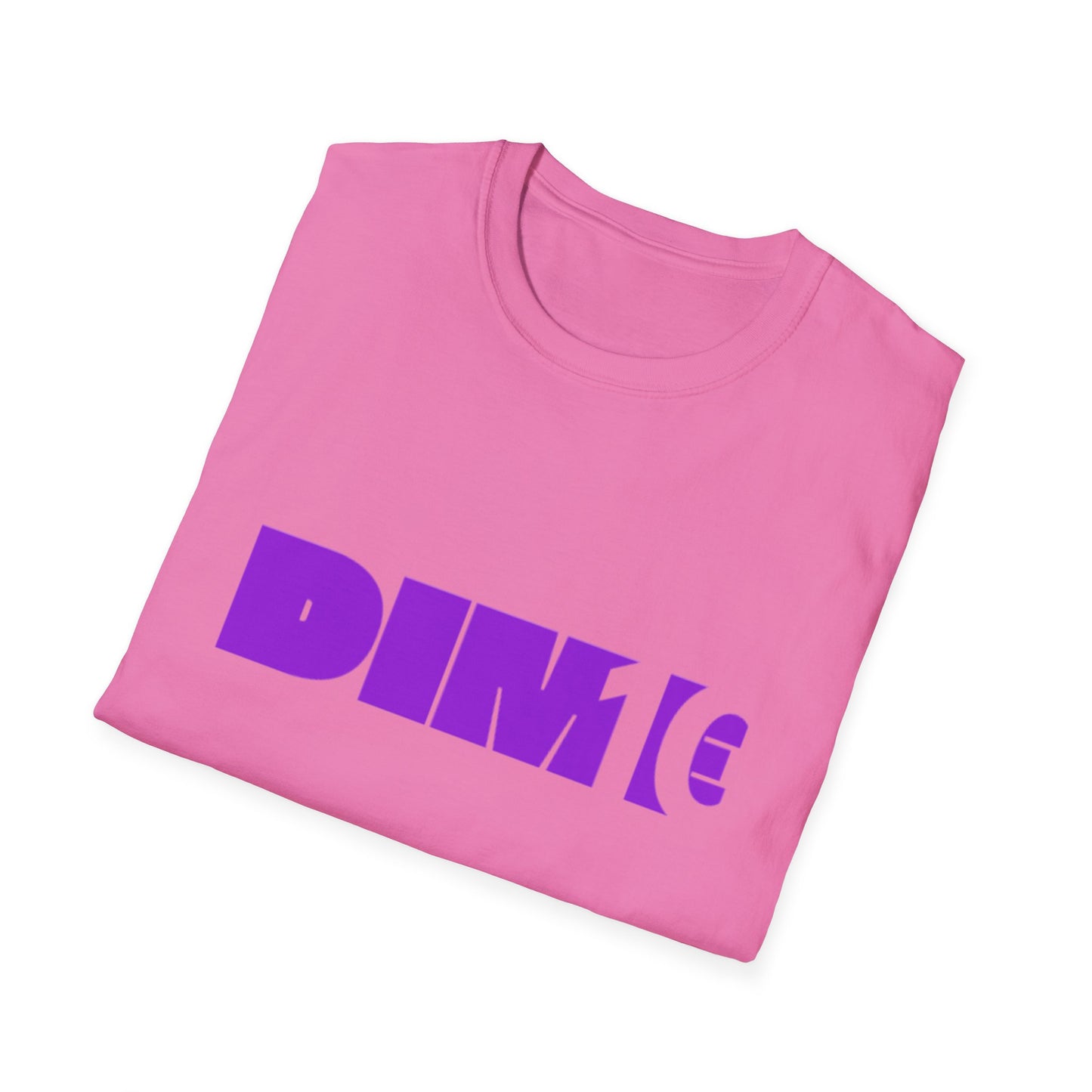 DIM T Unisex Softstyle T-Shirt - Trendy Streetwear Tee, Casual Apparel, Gift for Friends, Summer Fashion, Graphic Tee, Everyday Wear