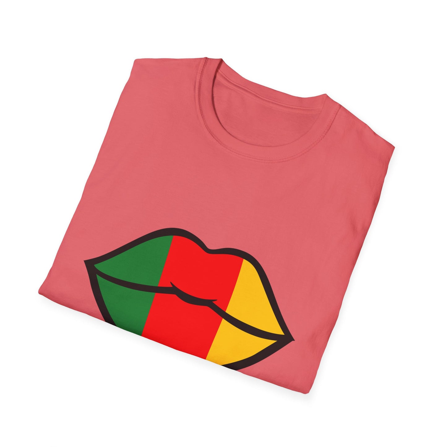 Cameroon Lips Unisex Softstyle T-Shirt, Graphic Tee, Statement Shirt, Cultural Pride Apparel, Casual Wear, Gift Idea