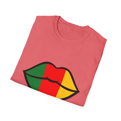 Cameroon Lips Unisex Softstyle T-Shirt, Graphic Tee, Statement Shirt, Cultural Pride Apparel, Casual Wear, Gift Idea