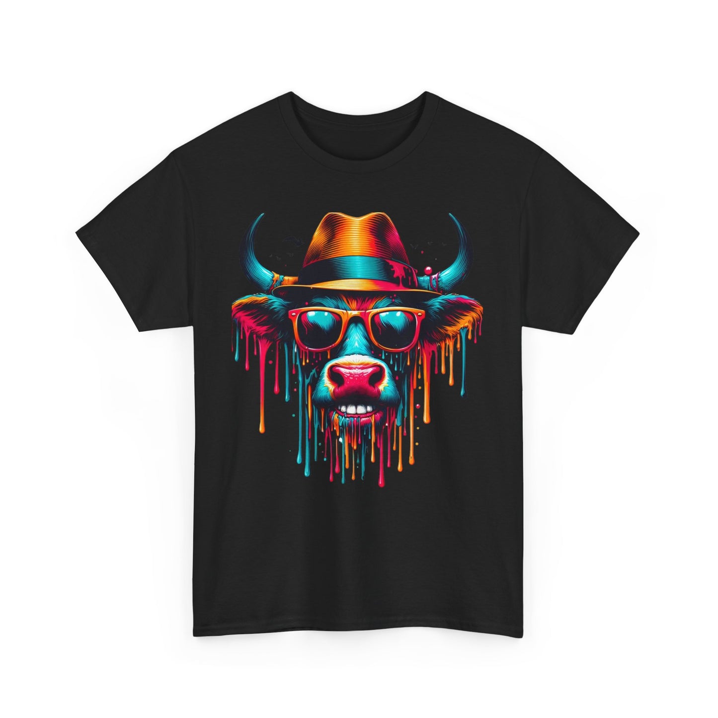 Cool Cow Graphic Unisex Heavy Cotton Tee - Fun Party T-Shirt
