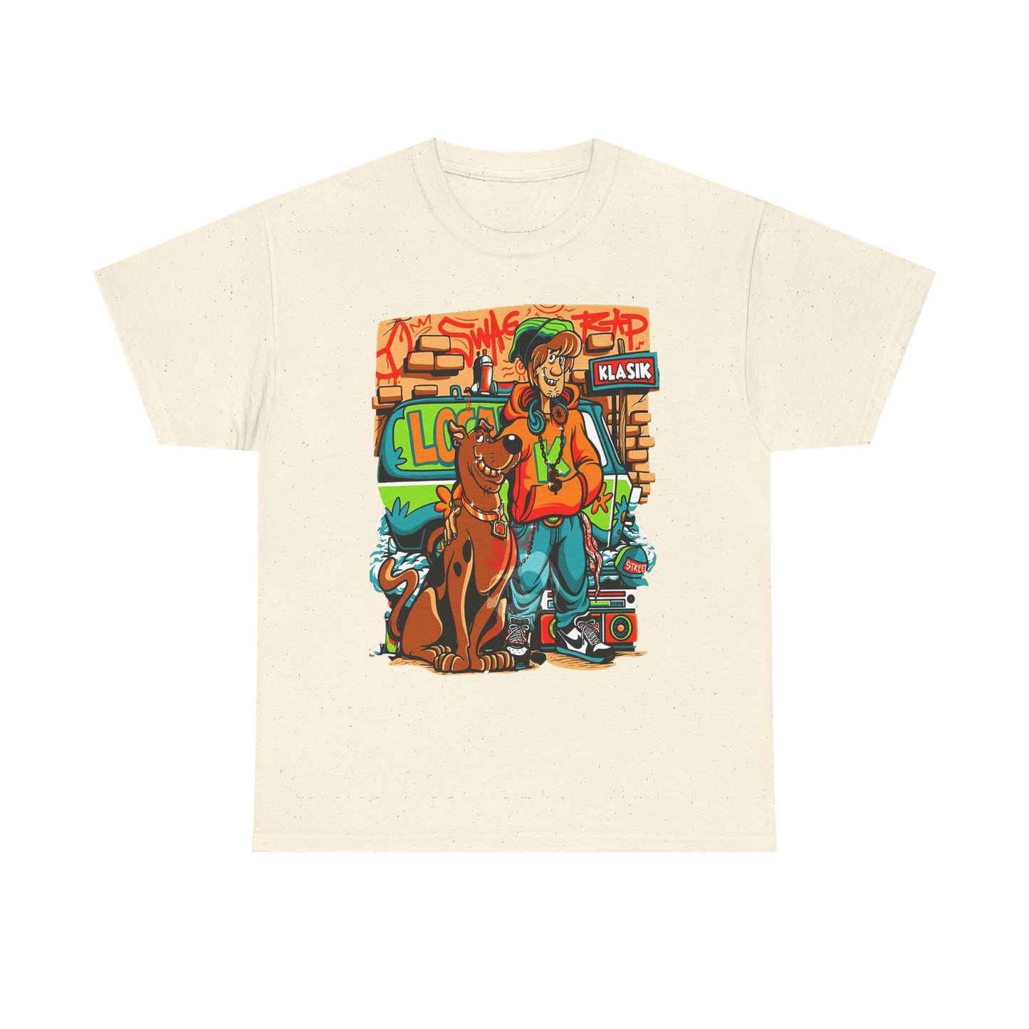 Retro Scooby-Doo Unisex Heavy Cotton Tee - Vintage Cartoon Print