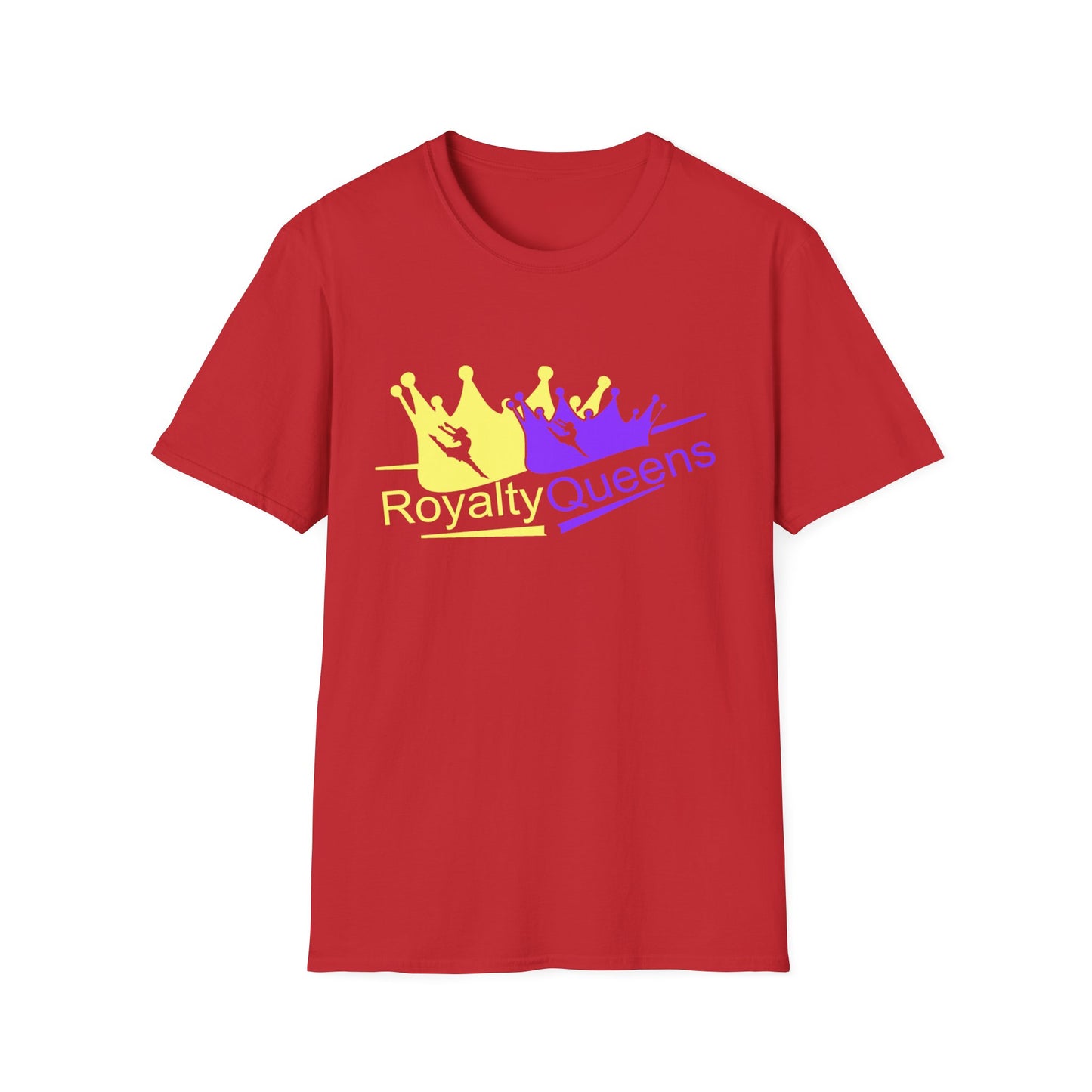 Royalty Queens Unisex Softstyle T-Shirt | Vibrant Crown Print | Perfect for Birthdays, Celebrations, and Everyday Wear