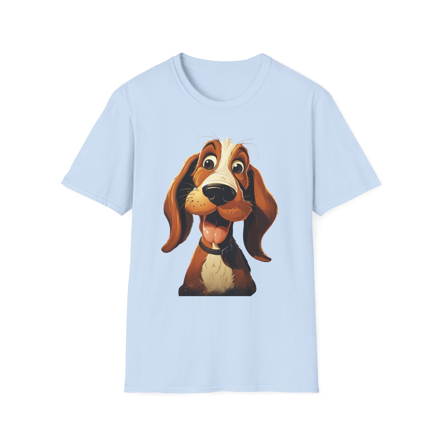 Playful Dog Graphic T-Shirt - Unisex Softstyle Tee for Dog Lovers