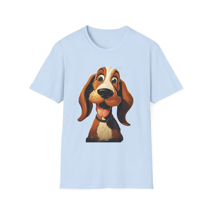 Playful Dog Graphic T-Shirt - Unisex Softstyle Tee for Dog Lovers